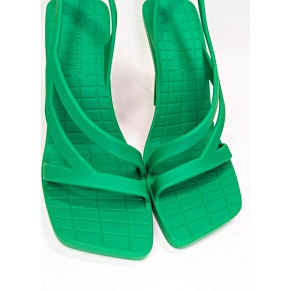 Bottega Veneta Jimbo Women's Slingback Rubber Heeled Sandals Size 38 (MSRP $890) - Picture 7 of 12